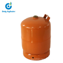 3kg Portable Refilled LPG Gas Bottle for Camping Made in China